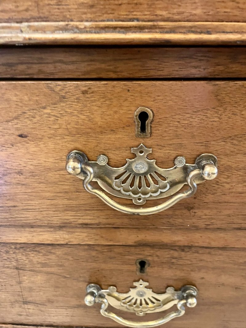 Antique Victorian Quality Walnut Freestanding Davenport - Image 12